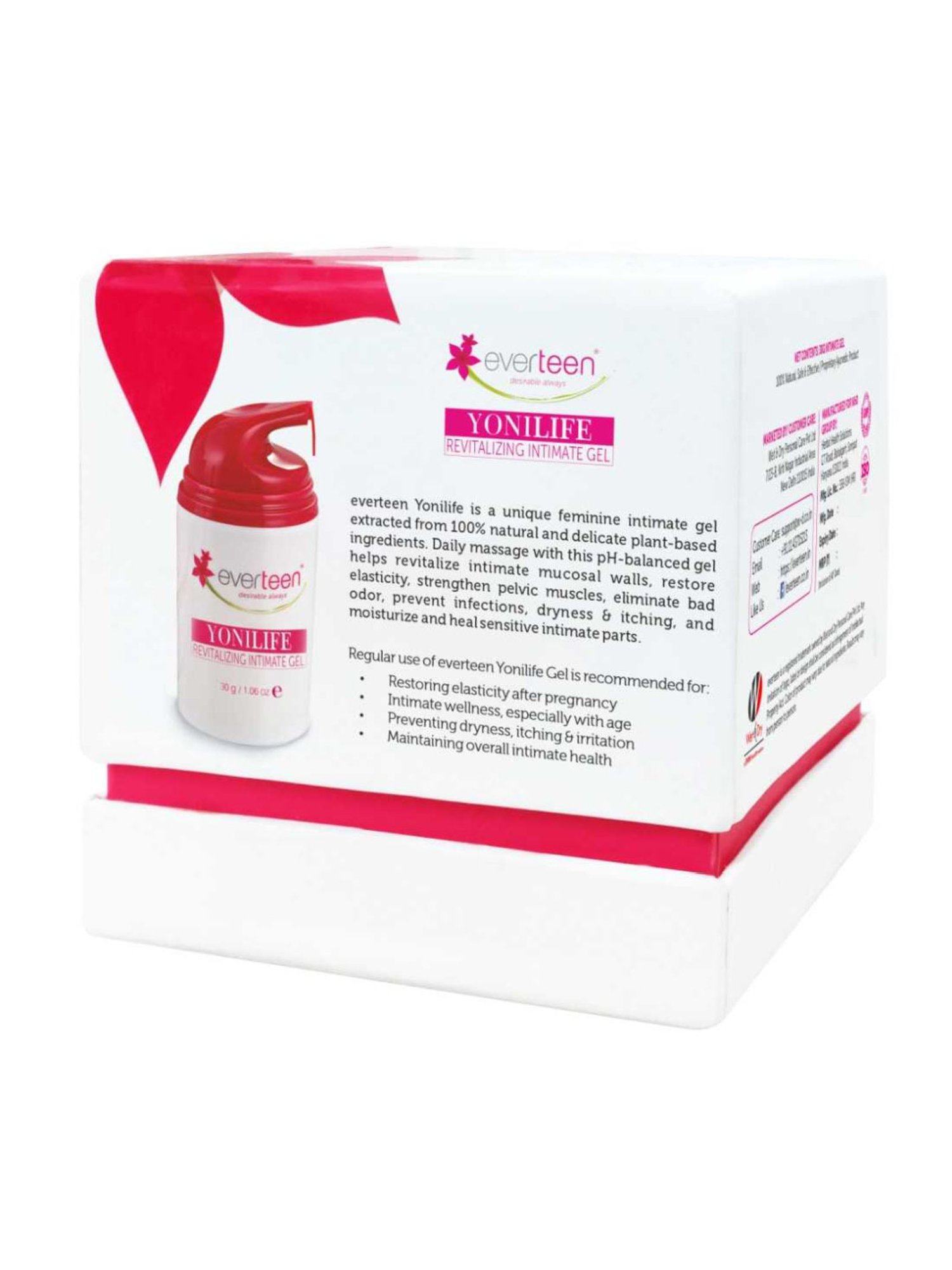 everteen Yonilife Revitalizing Intimate Gel for Women - 30 gm Each (Pack of 2)