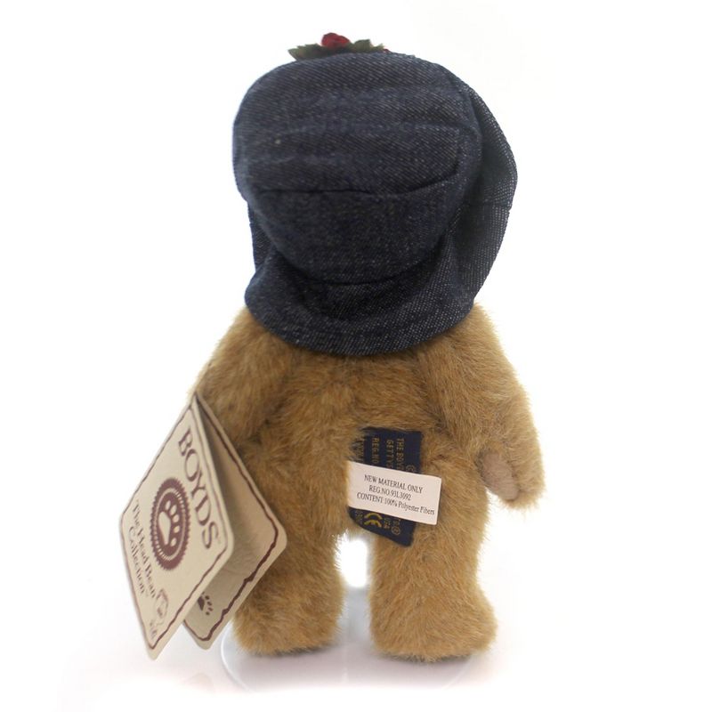 Boyds Bears Plush 6.0" Madison Teddy Bear Denium Hat Series  -  Decorative Figurines