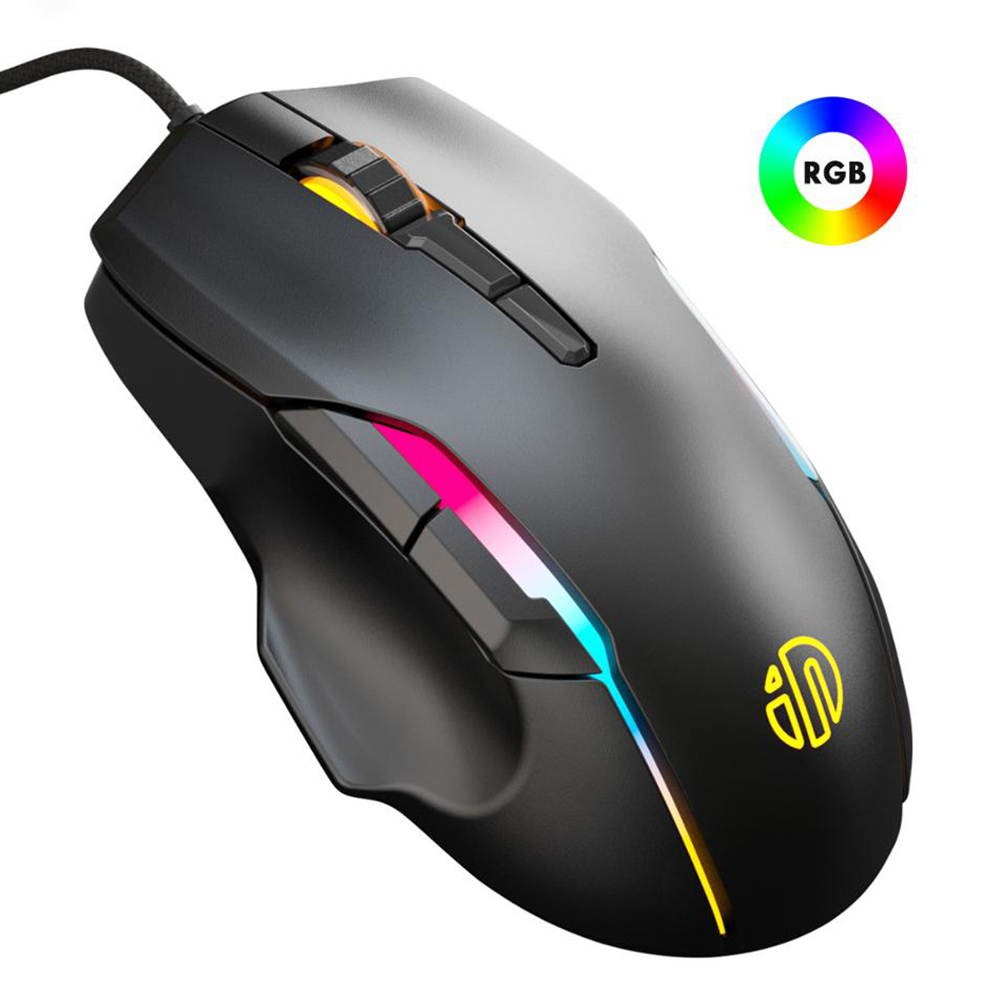 Gaming Mouse 7 Button Adjustable USB Wired Mouse Ergonomic Professional Gaming Mouse GRB 10000DPI Gaming Mice Mause for PC Computer Laptop