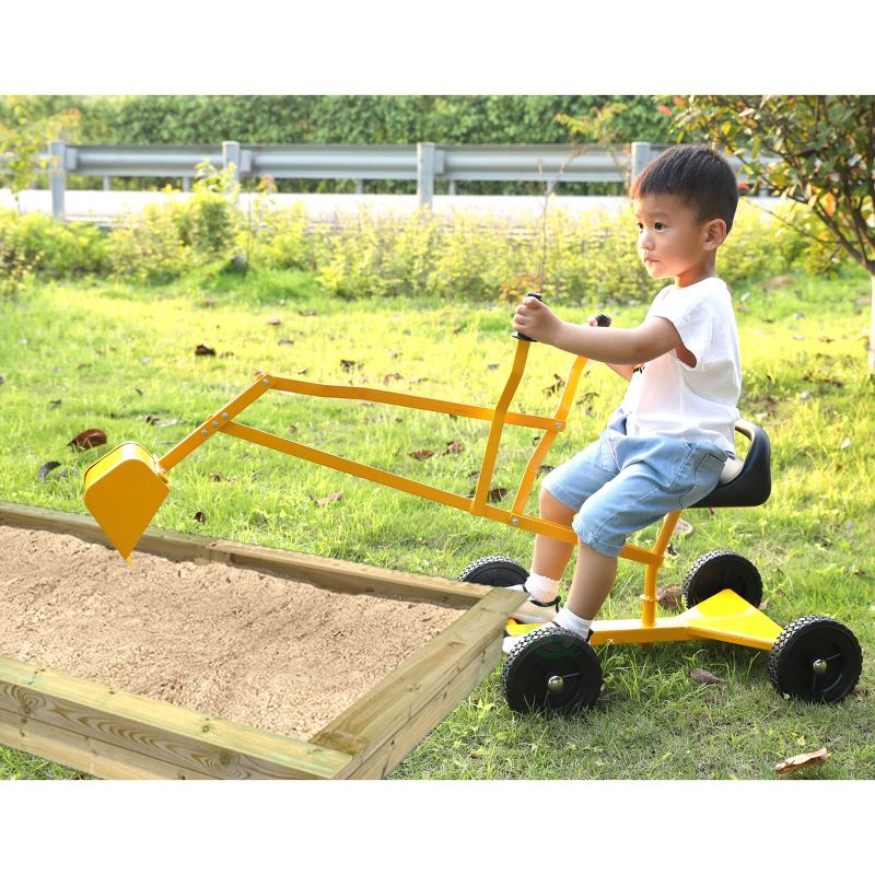 PLAYBERG Metal Sand Digger Toy Crane with wheels