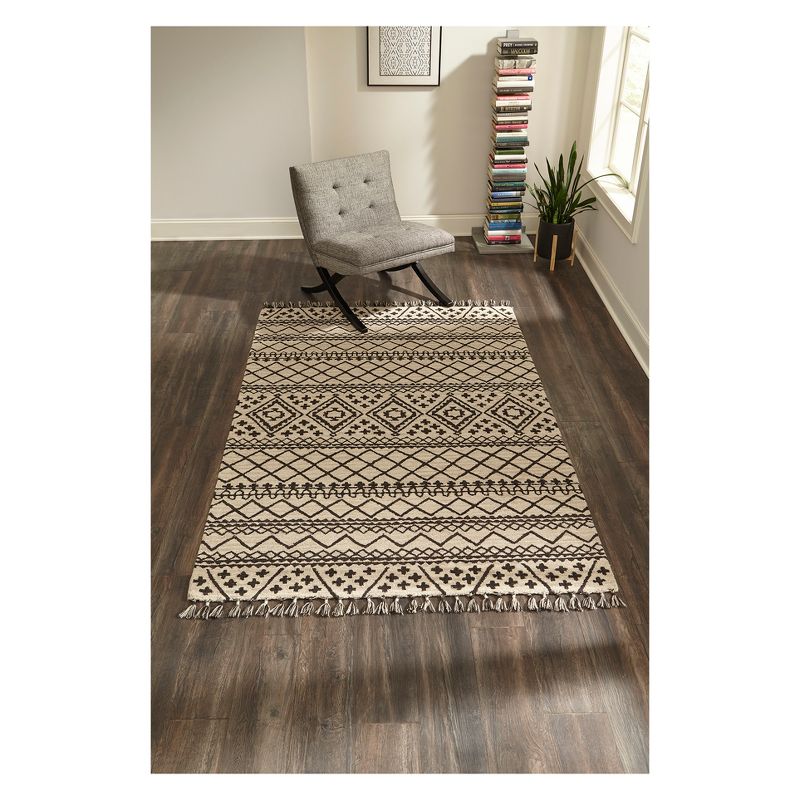 2'3"x8' Geometric Tufted Runner Gray - Momeni