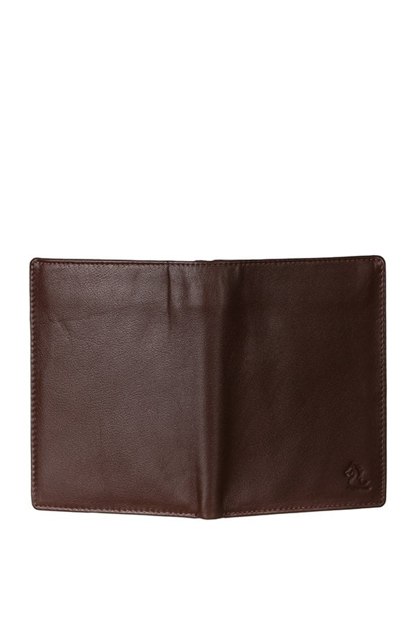 Kara Dark Brown Solid Leather Bi-Fold Wallet