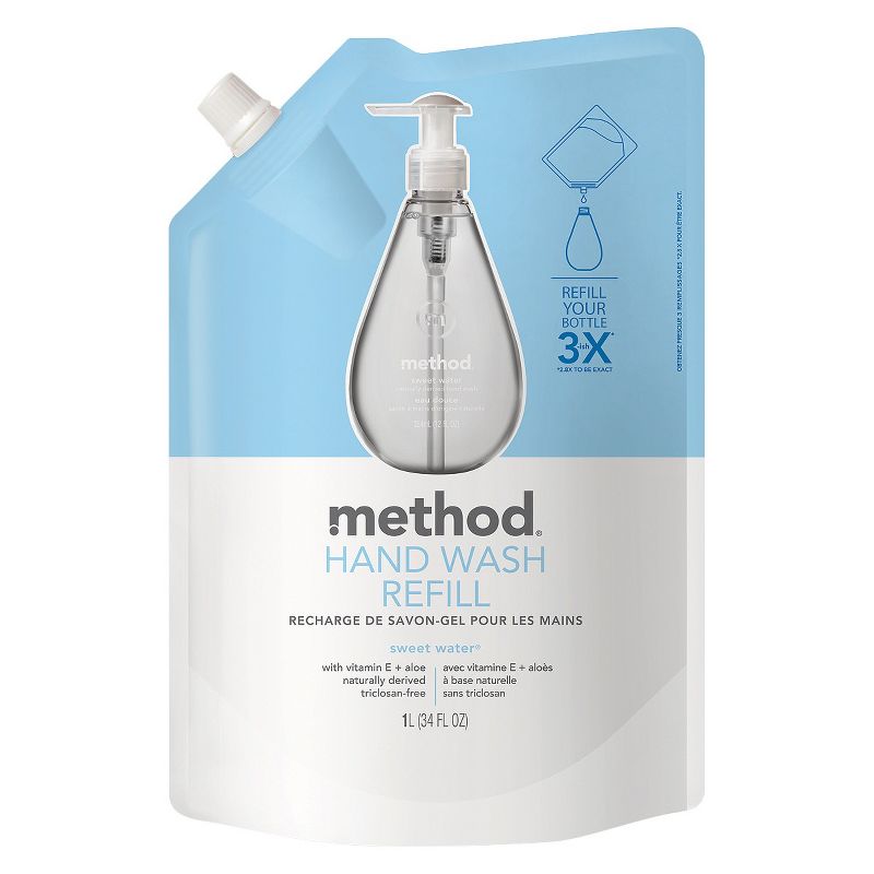 Method Gel Hand Soap Refill Sweet Water - 34oz