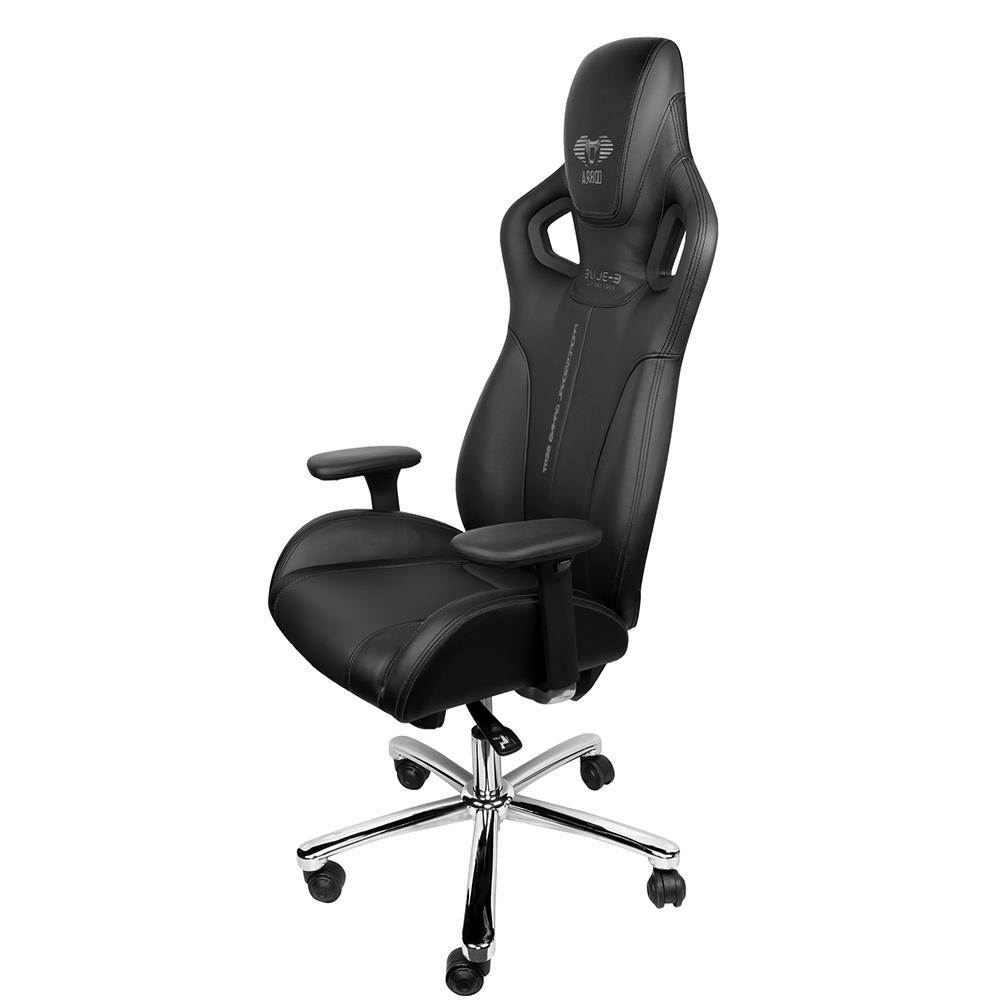 EBLUE Cobra Gaming Racing Executive Chair - Ergonomic with High Back Support and Headrest Office/Computer PC Gaming Chair - Black - EEC308BKAA-IA