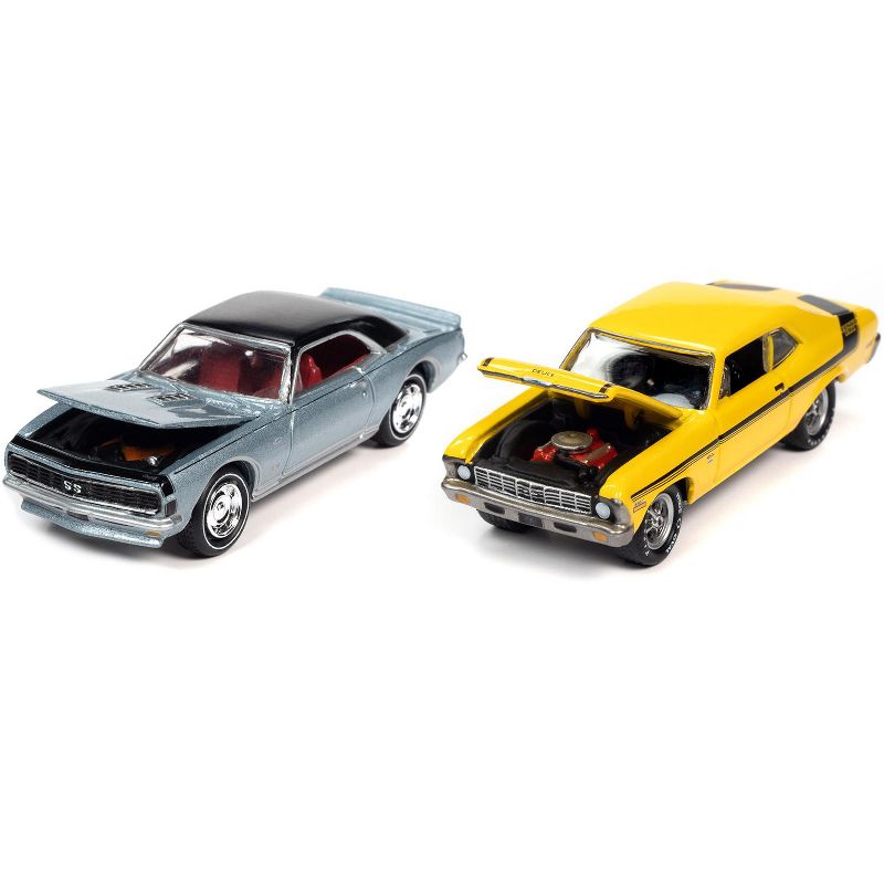 1967 Chevrolet Camaro Yenko Blue & 1970 Chevrolet Nova Yenko Deuce Yellow MCACN 2pc Set Ltd Ed 2004 pcs 1/64 Johnny Lightning
