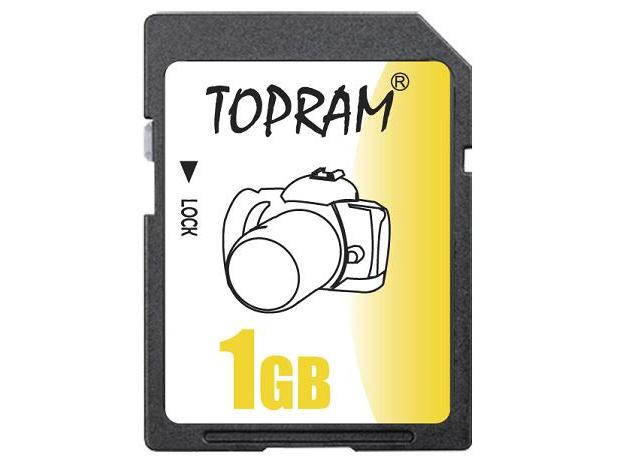 TOPRAM 1GB SD 1G SD Secure Digital Card - Bulk - OEM