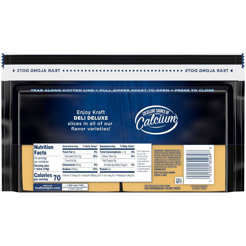 Kraft Deli Deluxe American Cheese Slices - 16oz/24ct