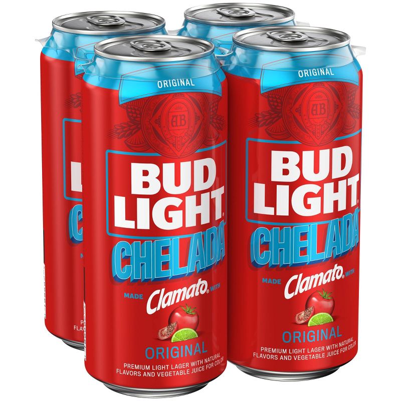 Bud Light & Clamato Beer - 4pk/16 fl oz Cans