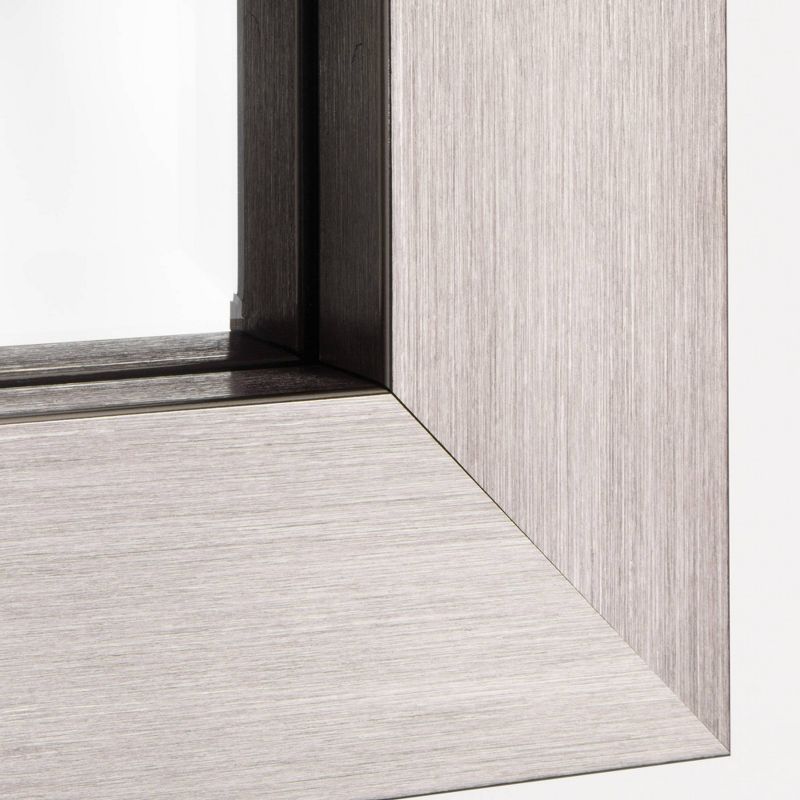 26" x 32" Modern Brushed Frame Mirror Nickel - Head West