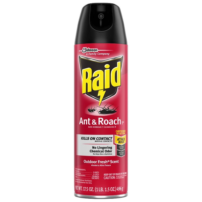 Raid Outdoor Fresh Ant & Roach Killer Spray 26 - 17.5oz/1ct