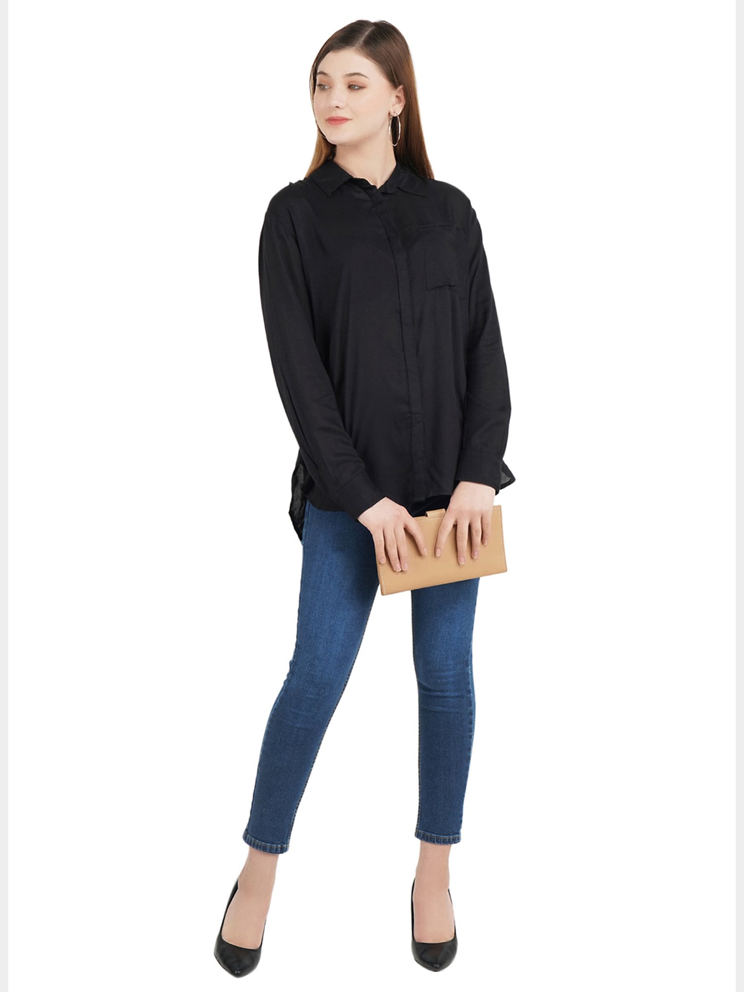 Aditi Wasan Black Regular Fit Shirt