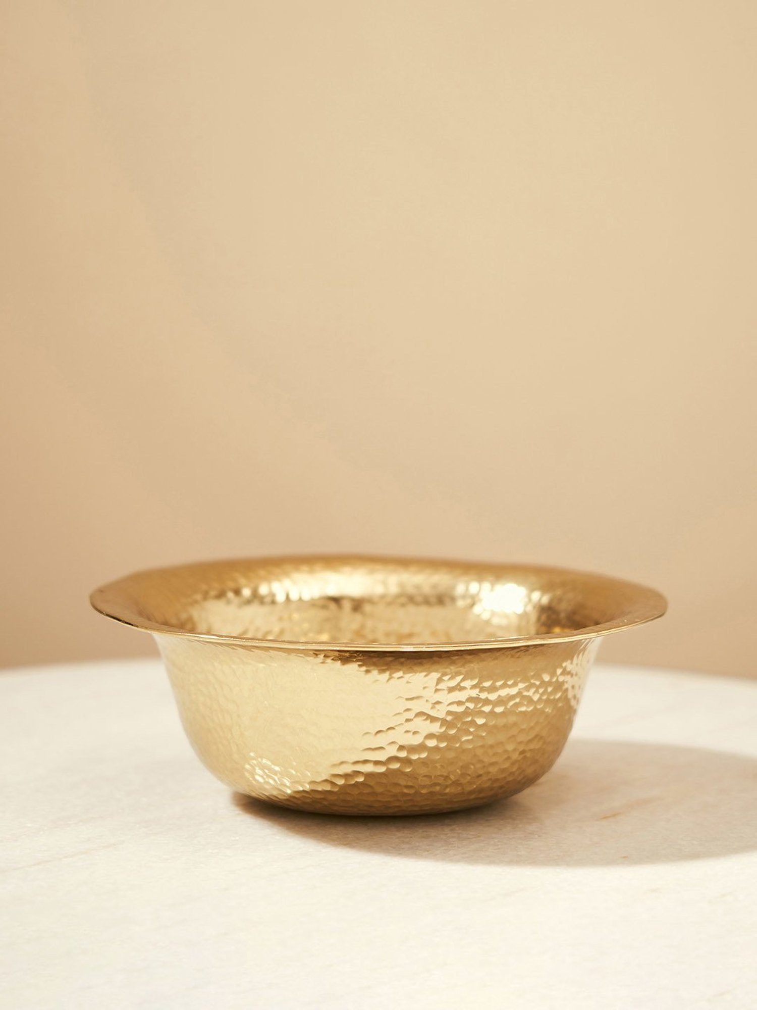 Pure Home and Living Gold Aluminium Textured Decorative Bowls