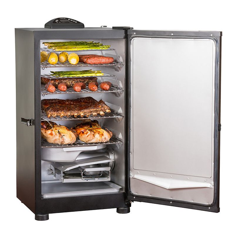 Masterbuilt 20071218 Adventure Series Outdoor Electric Freestanding BBQ Smoker with 711 Inches of Cooking Space, Black