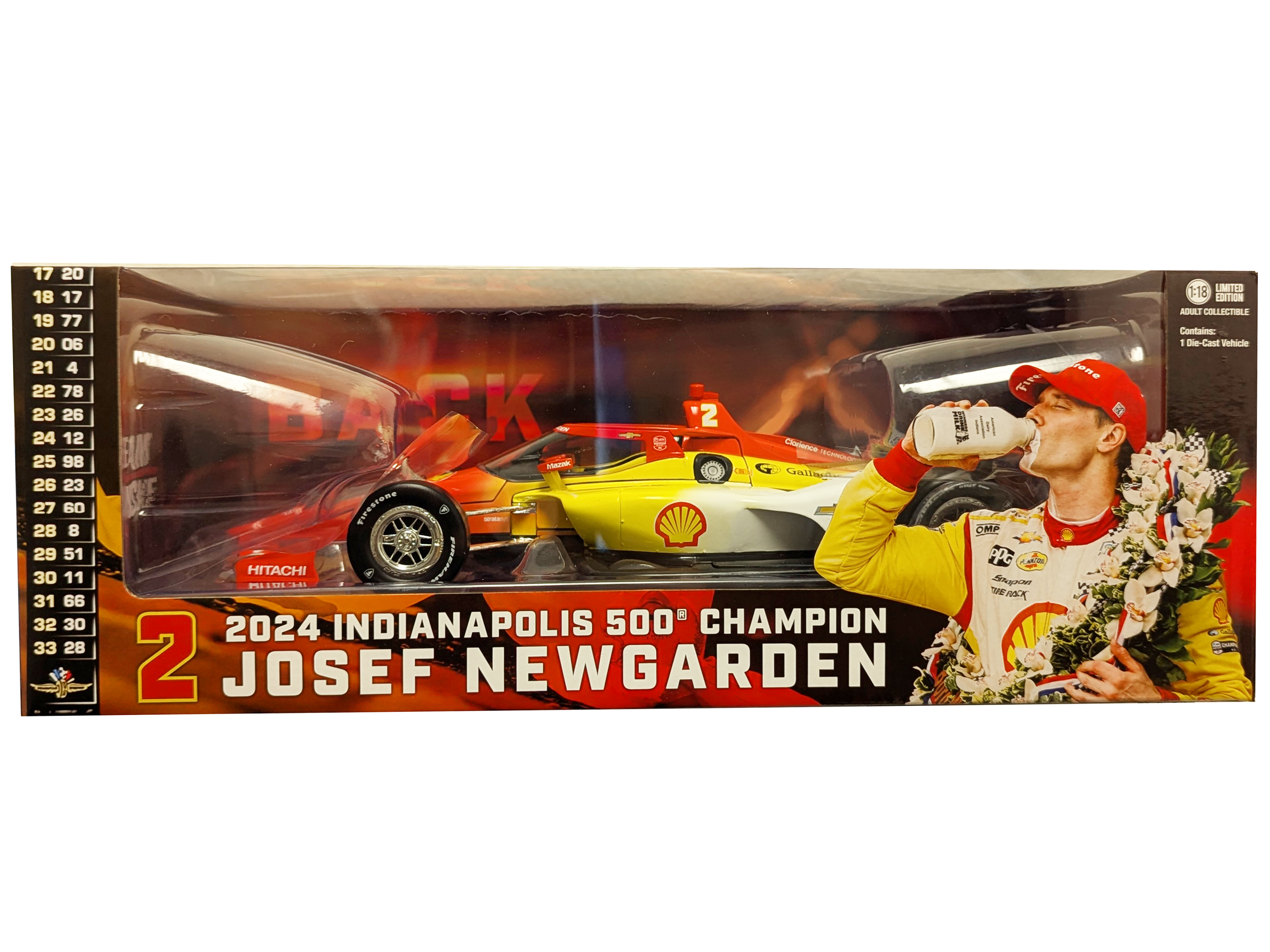 Dallara IndyCar #27 Kyle Kirkwood "AutoNation" Andretti Autosport "NTT IndyCar Series" (2024) 1/18 Diecast Model Car by Greenlight