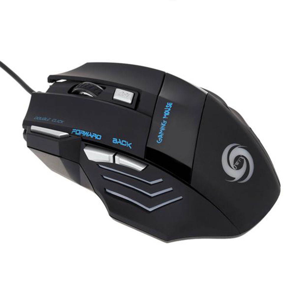 A868 Fantastic Alternating Light USB 2.0 7-Button Wired Game Mouse Black