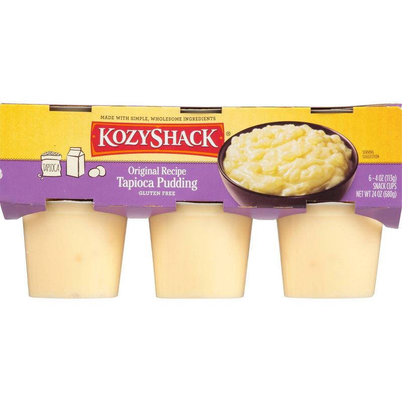 Kozy Shack Original Tapioca Pudding Cups - 4oz/6ct