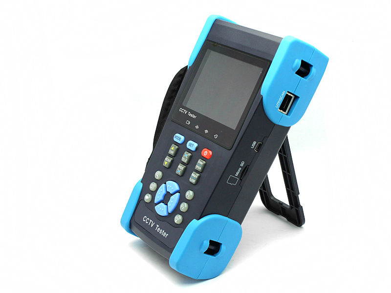 3.5" LCD CCTV Tester for IP & Analog camera testing with function of PTZ, UTP Cable Test, POE Test,TDR and Optical fiber power meter