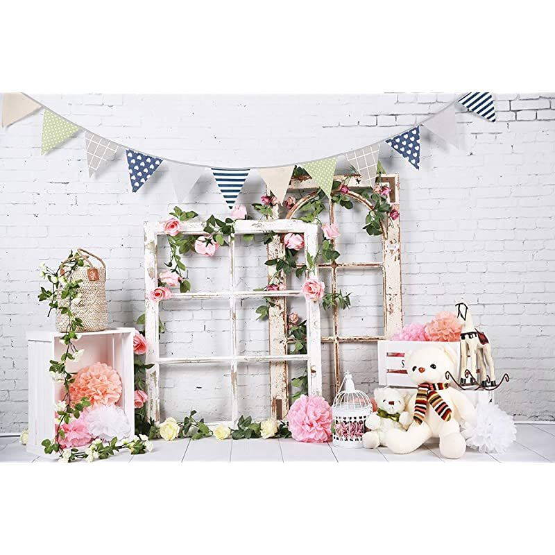 5x10 Vinyl Backdrop for Photo Studio Pictures Home Decoration DIY Food Background Brick and Wood Floor D2504
