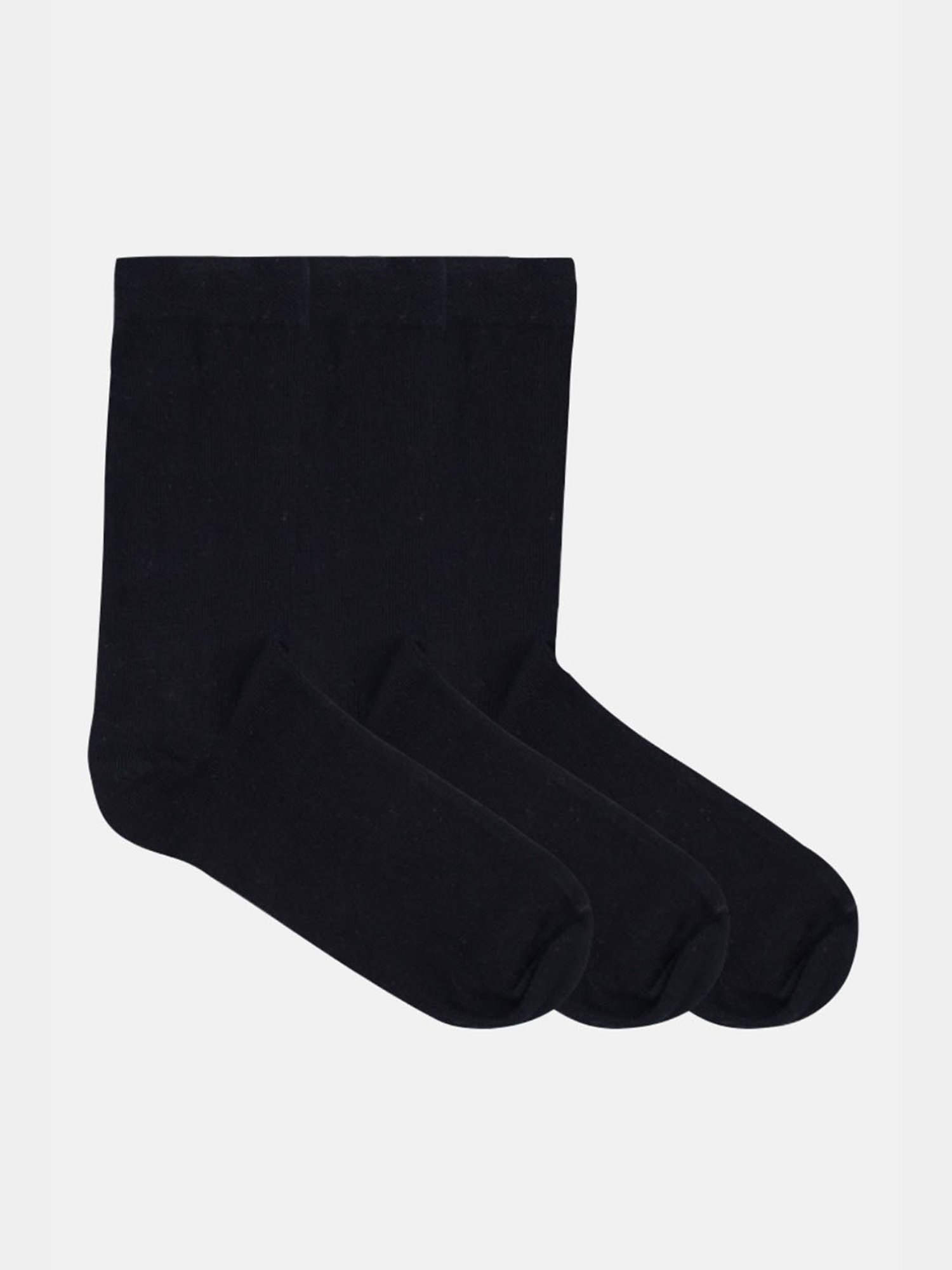 NEXT2SKIN Black Cotton Socks (Pack of 3)