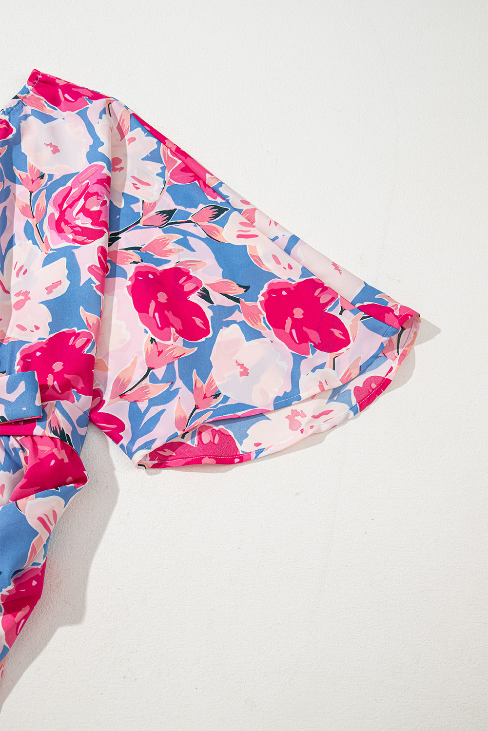 Gray Textured Wide Leg Overall with Pockets