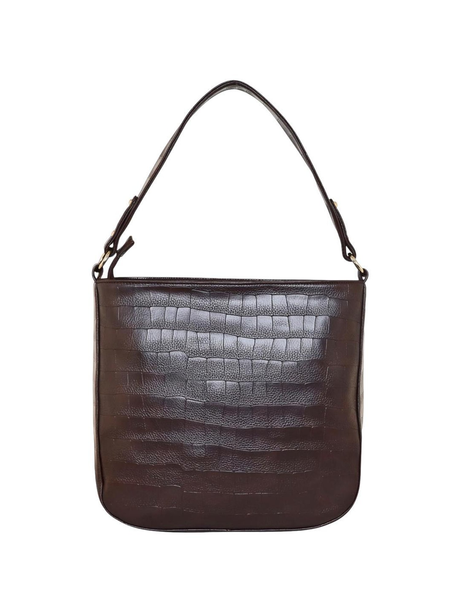 Pierre Cardin Brown Textured Tote Handbag