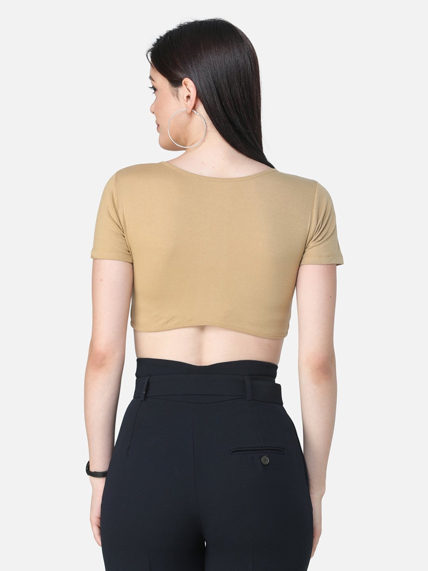 Scorpius Gold Regular Fit Crop Top