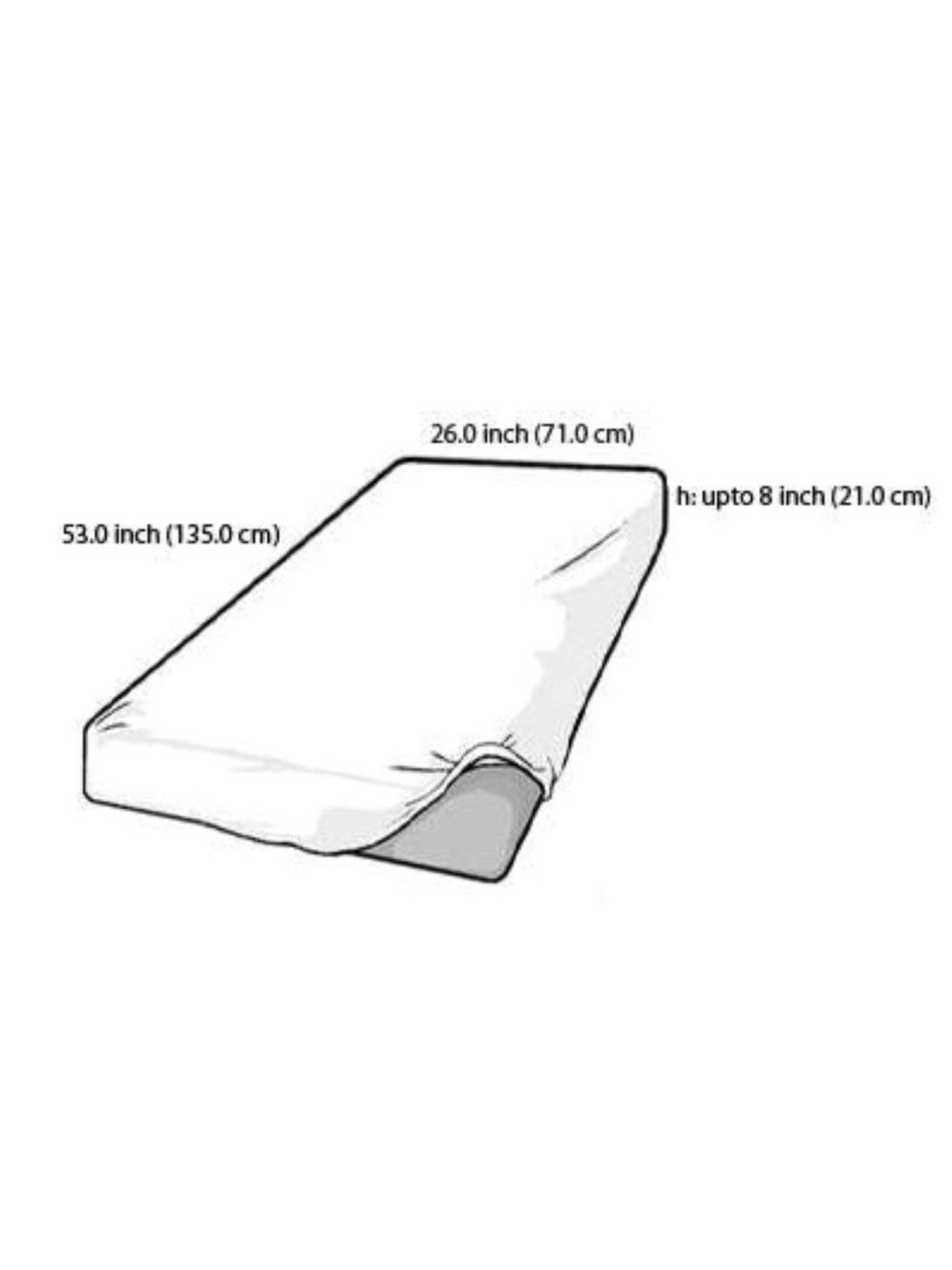 The Baby Atelier White Cotton Fitted Crib sheet