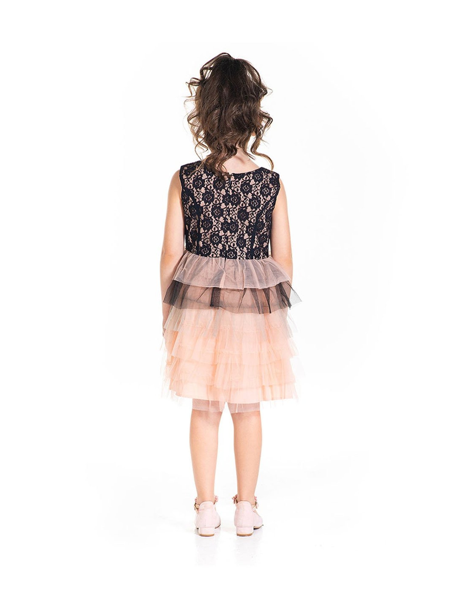 Budding Bees Kids Multicolor Floral Print Dress