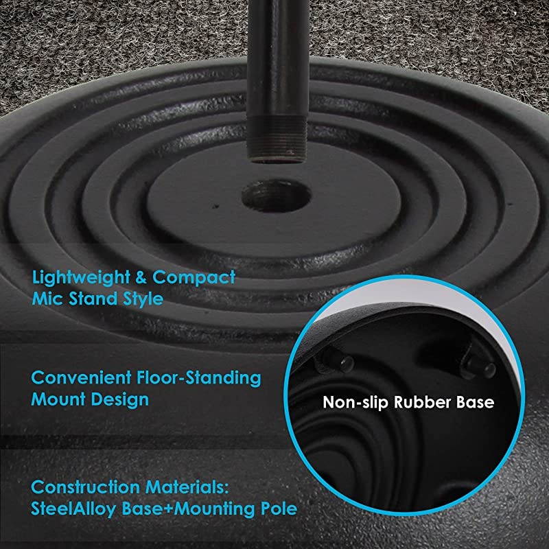 Stand Universal Mic Mount with Heavy Compact Base Height Adjustable 28 5 ft PMKS5