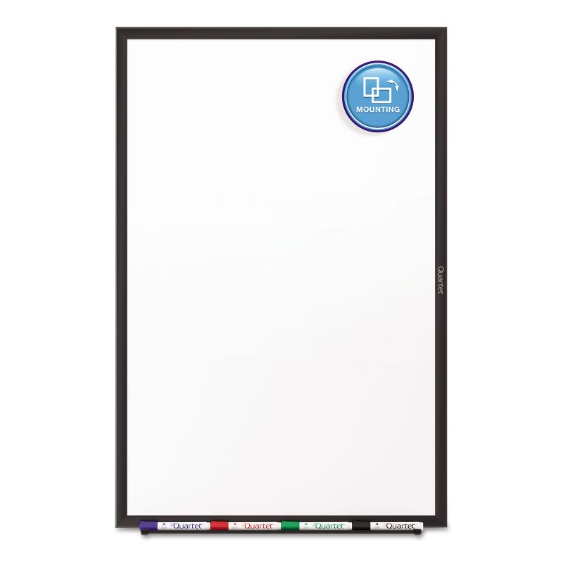 Quartet Classic Melamine Dry Erase Board 48 x 36 White Surface Black Frame S534B