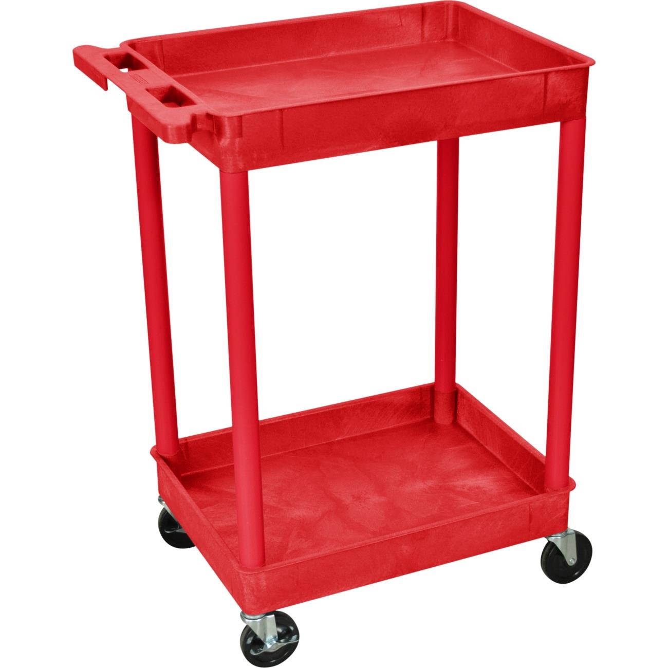 Luxor 2 Shelf Tall Utility Cart