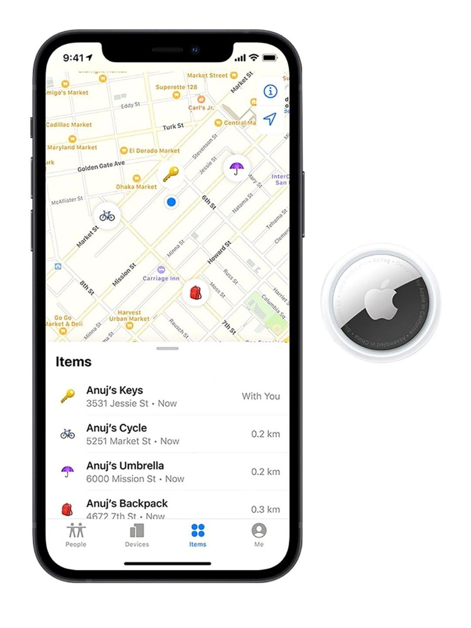 Apple AirTag (Smart Tracker) (4 Pack)