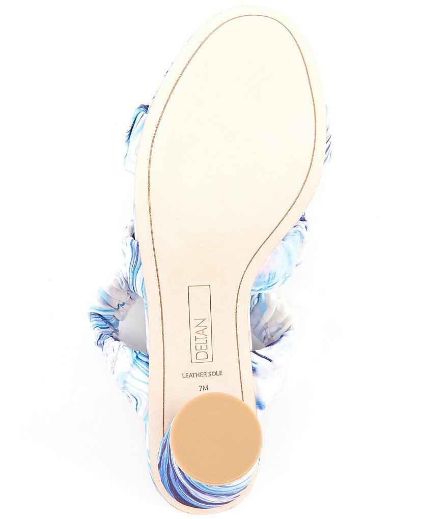 Deltan Colette Printed Three Band Dress Mules