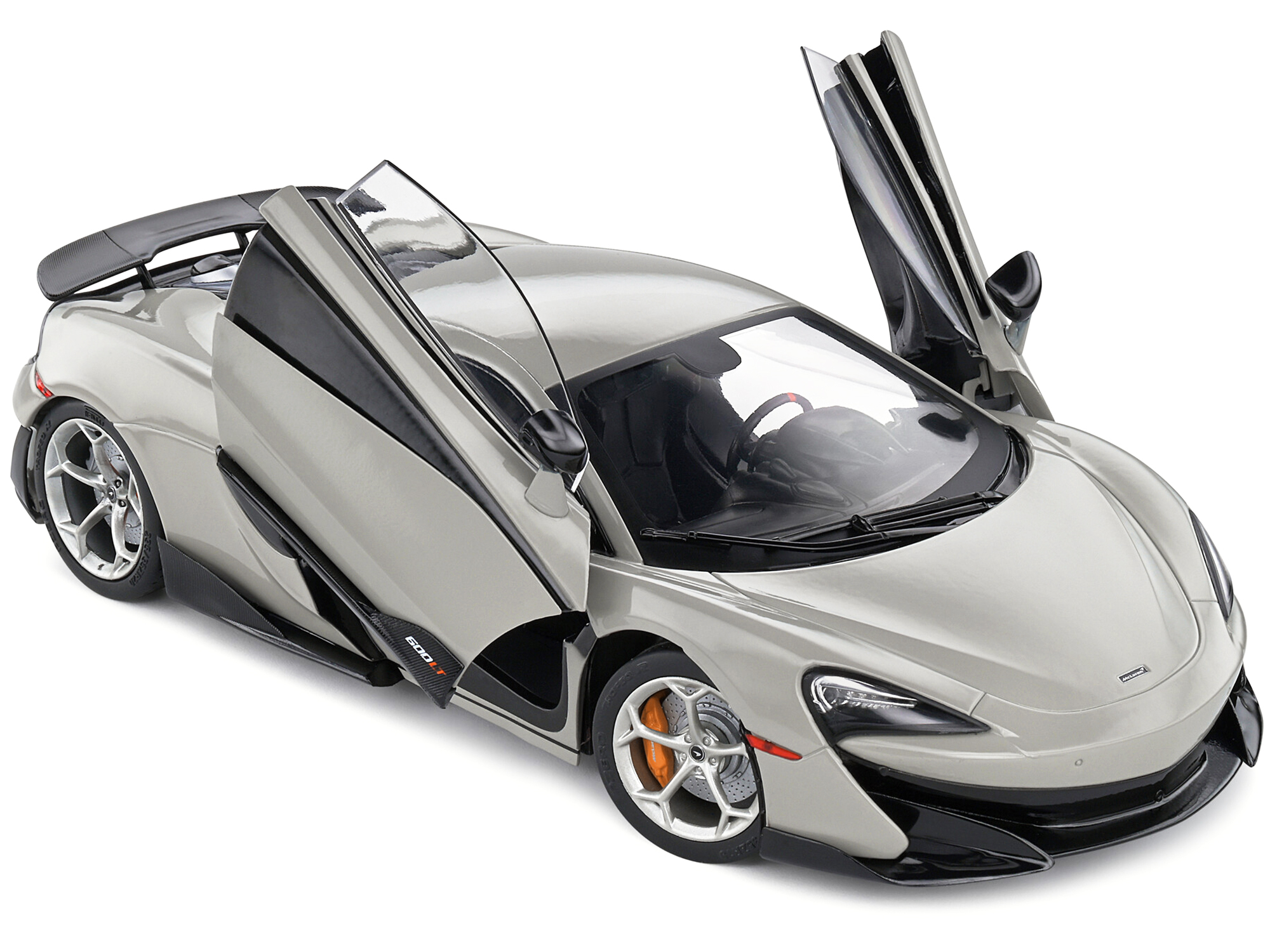 2018 McLaren 600 LT Coupe Blade Silver 1/18 Diecast Model Car by Solido