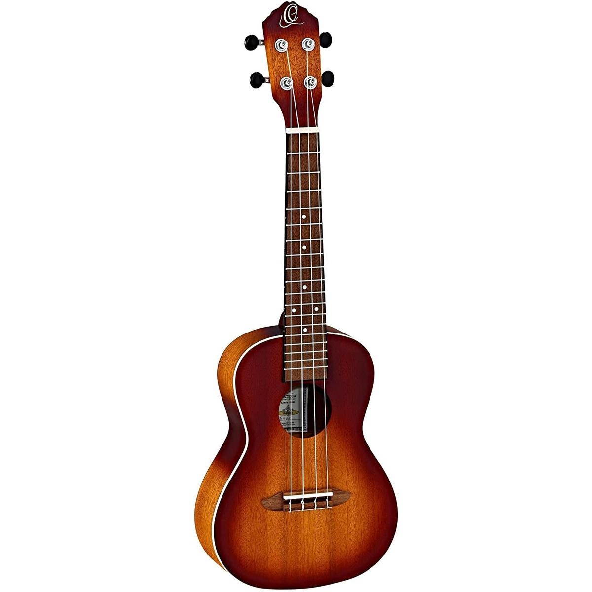 Ortega Guitars EARTH SERIES, 4-String Ukulele, Right, Sunburst, Concert (RUDAWN)