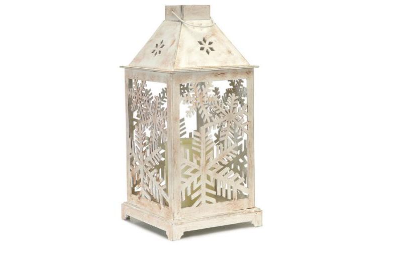 Melrose 13.5" Prelit LED Candle Lantern with Flameless Candle - White