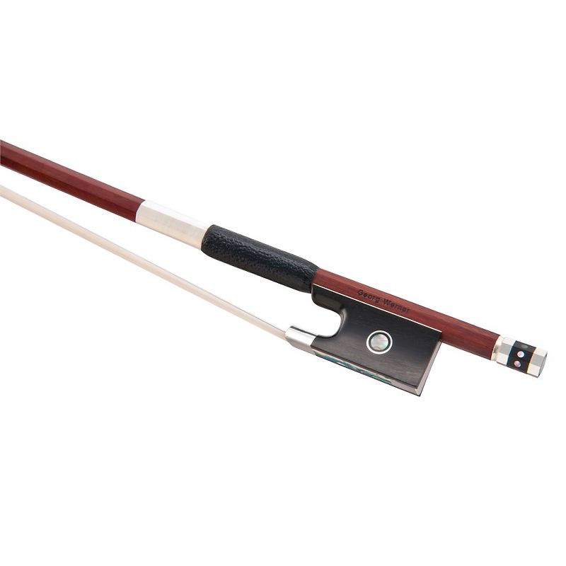 Georg Werner Pernambuco Octagonal Master Violin Bow - 4/4 Parisian Eye Silver lined
