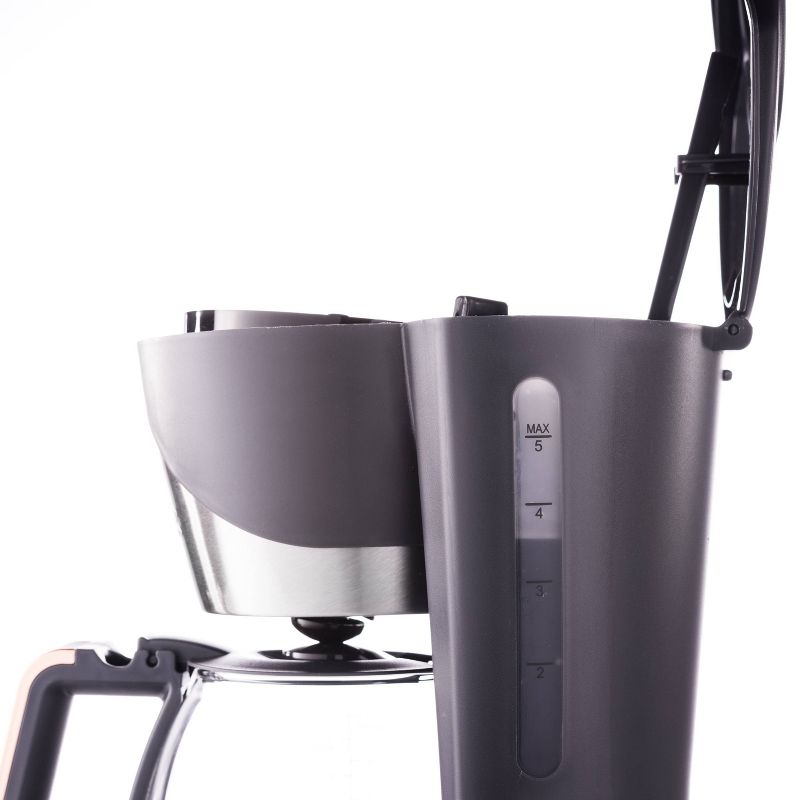 CRUX 5-Cup Coffee Maker - Gray