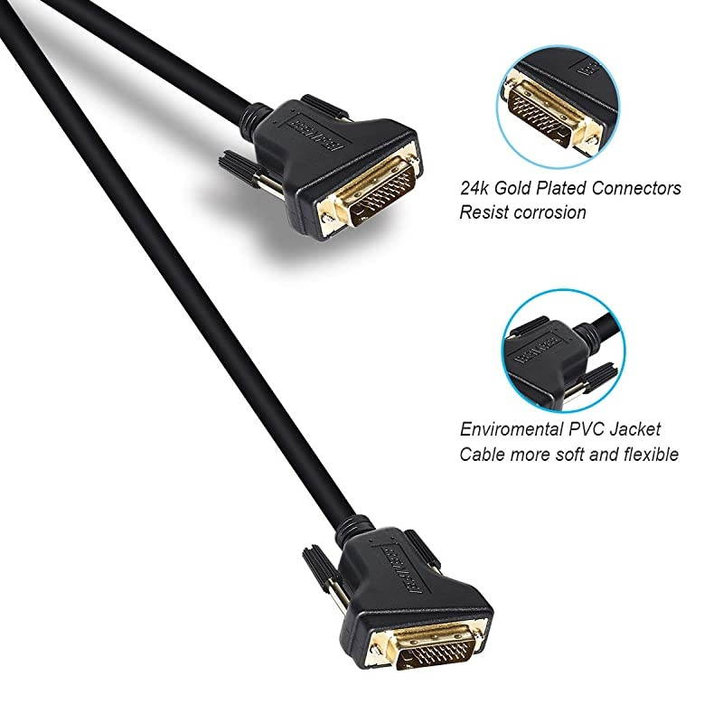DVI to DVI Cable  DVID to DVID Dual Link 15 Feet Cable