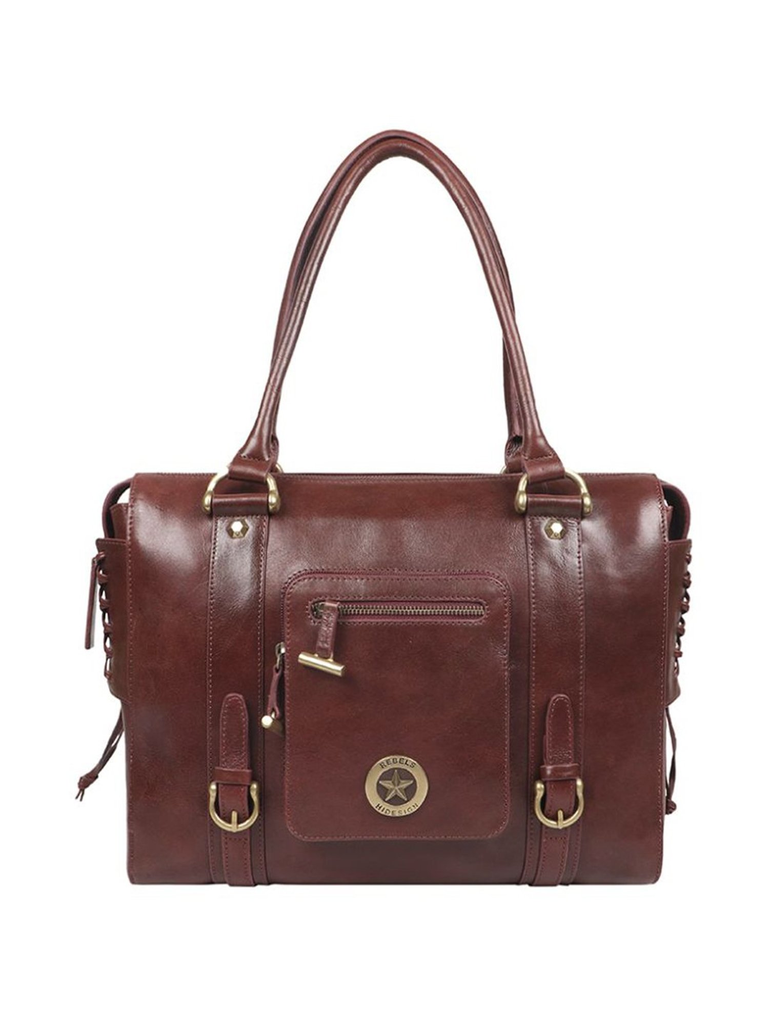 Hidesign Rebels Guevara 03 Cherokee Red Solid Large Shoulder Handbag