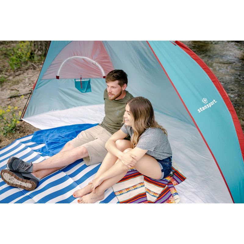 5'x6'7" Rectangle Outdoor Floor Mat Blue - Stansport