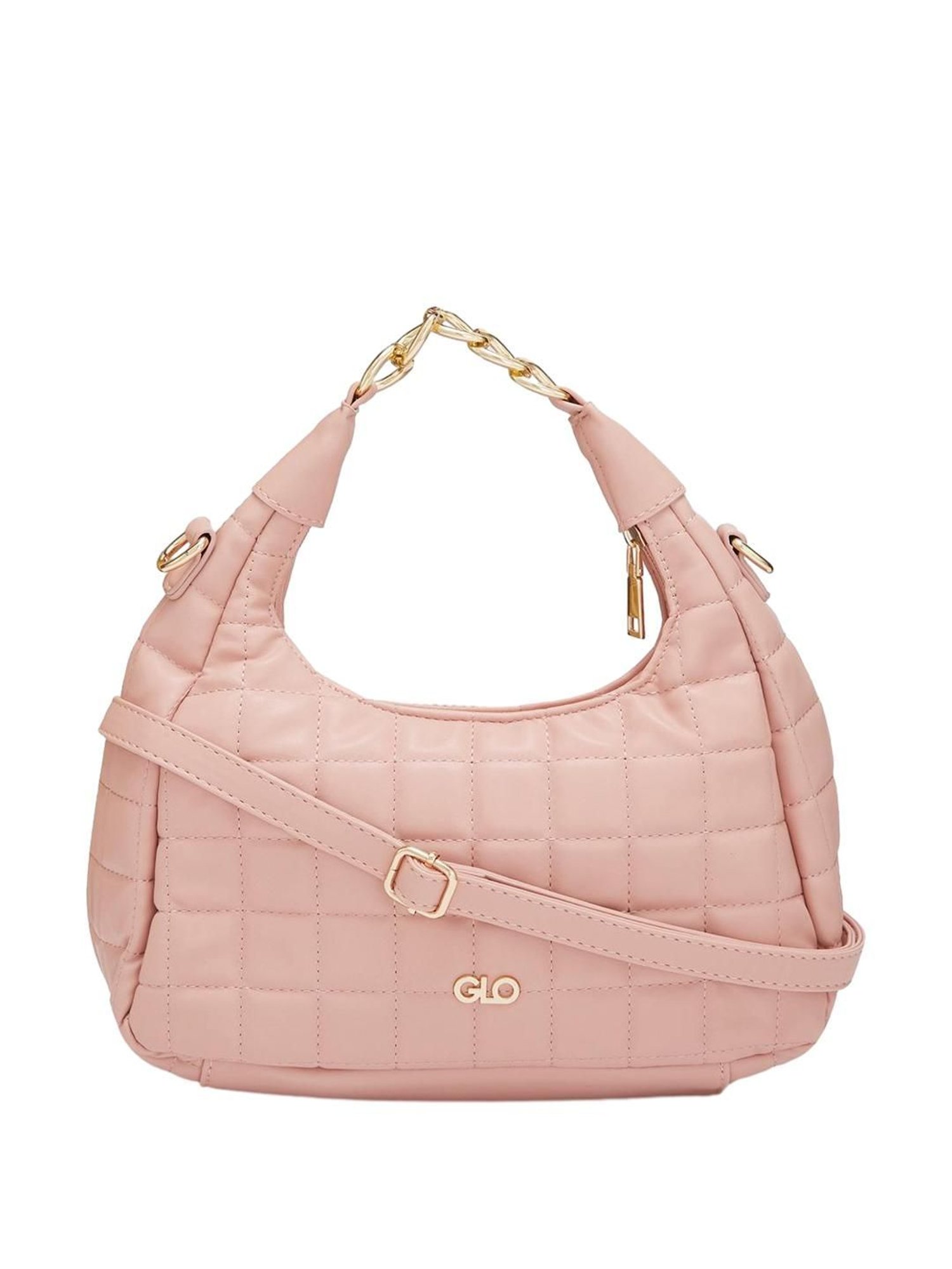 Globus Nude Quilted Medium Hobo Handbag