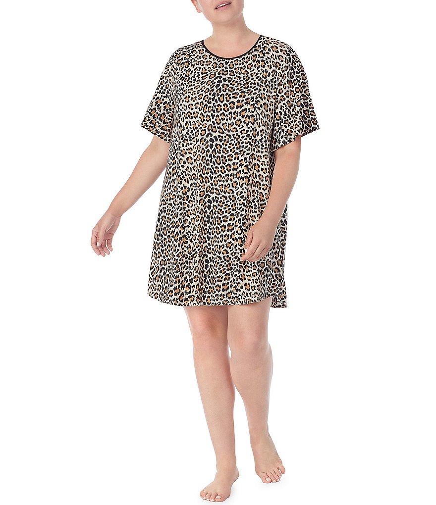 Rya Plus Darling Scoop Neck Charmeuse & Lace Solid Chemise