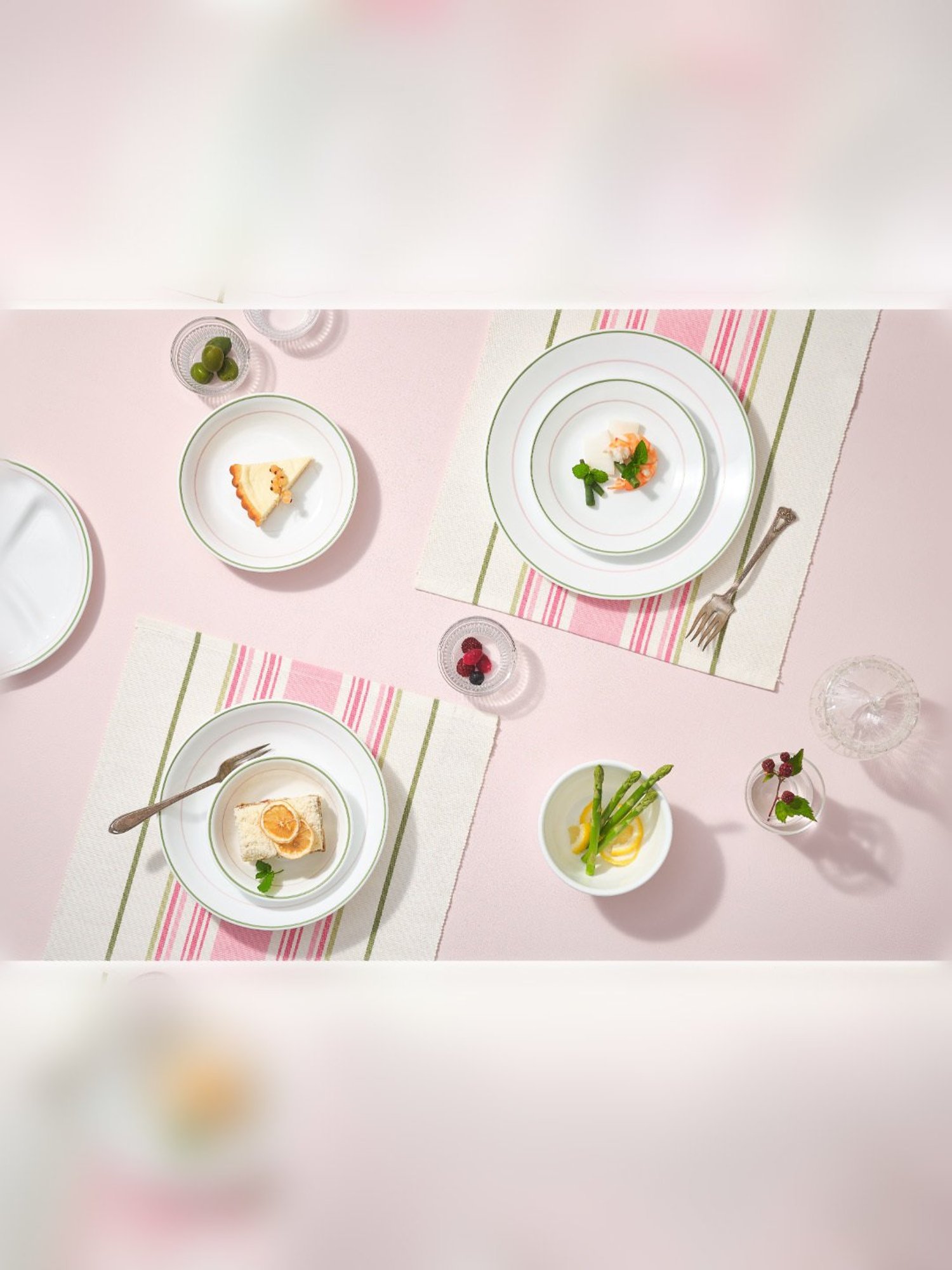 Corelle Livingware Double Ring Green 828ml Curry Bowl Pack of 3