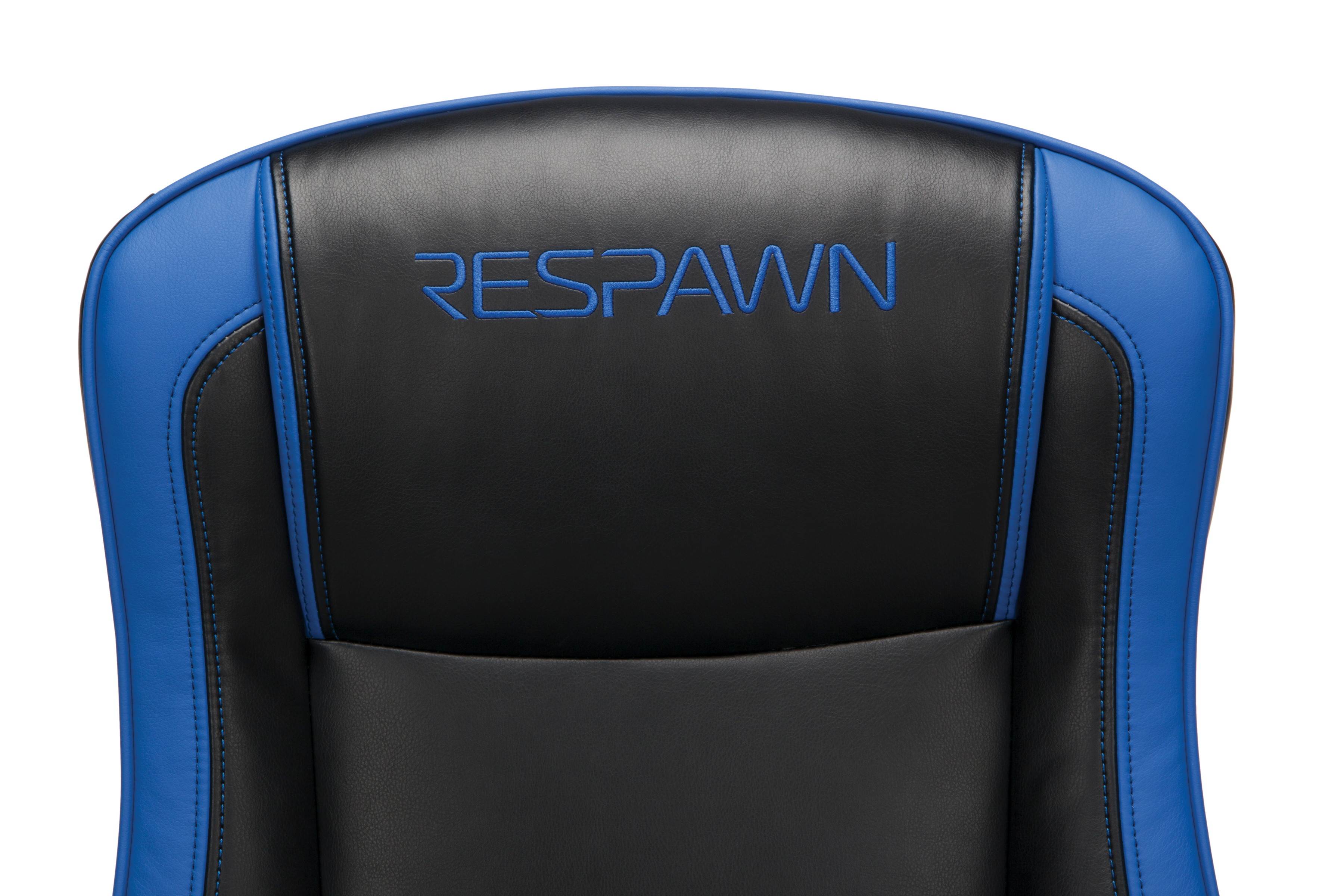 RESPAWN-800 Racing Style Gaming Rocker Chair, Rocking Gaming Chair, in Blue (RSP-800-BLK-BLU)