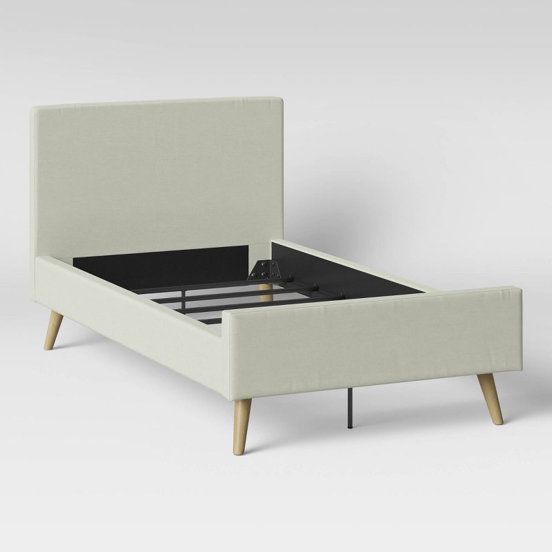 Twin Upholstered Bed Gray - Pillowfort™