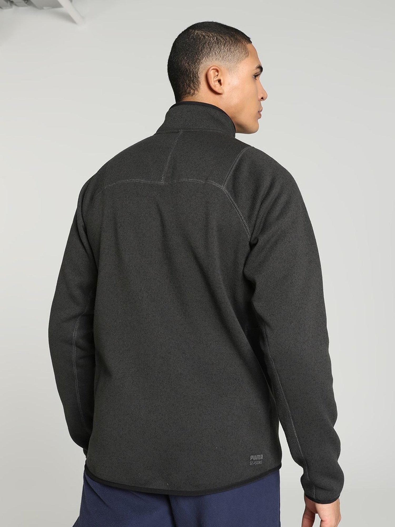 Puma Seasons Dark Grey Slim Fit Sweater