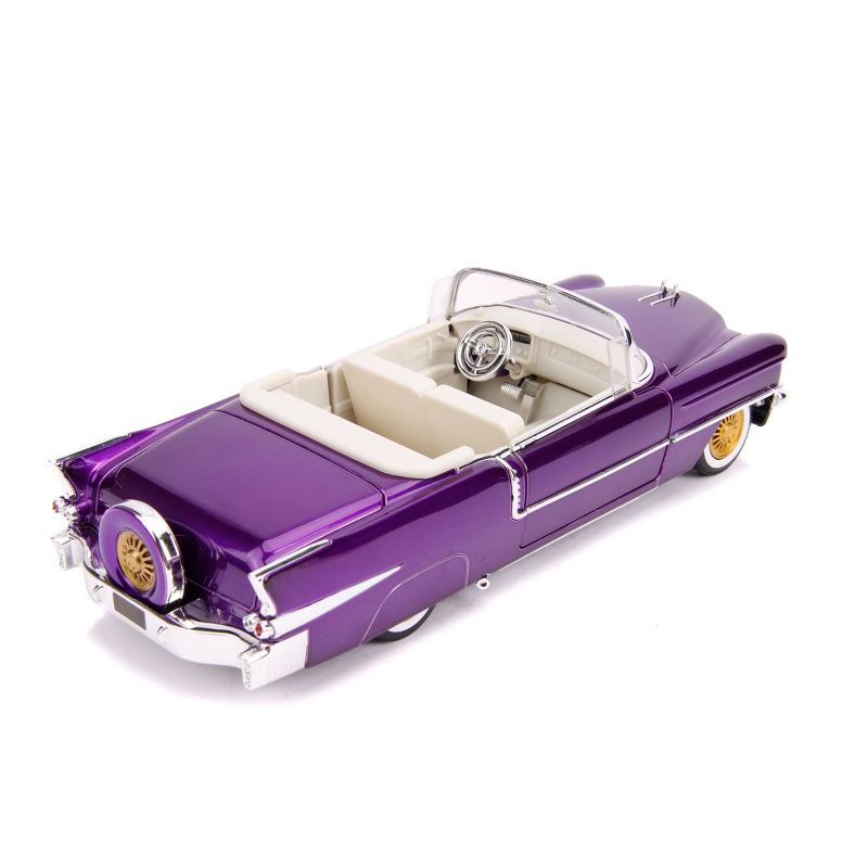 Jada Toys Hollywood Rides Elvis Presley 1957 Cadillac El Dorado Die-Cast Vehicle with Elvis Die-Cast Figure 1:24 Scale Candy Purple