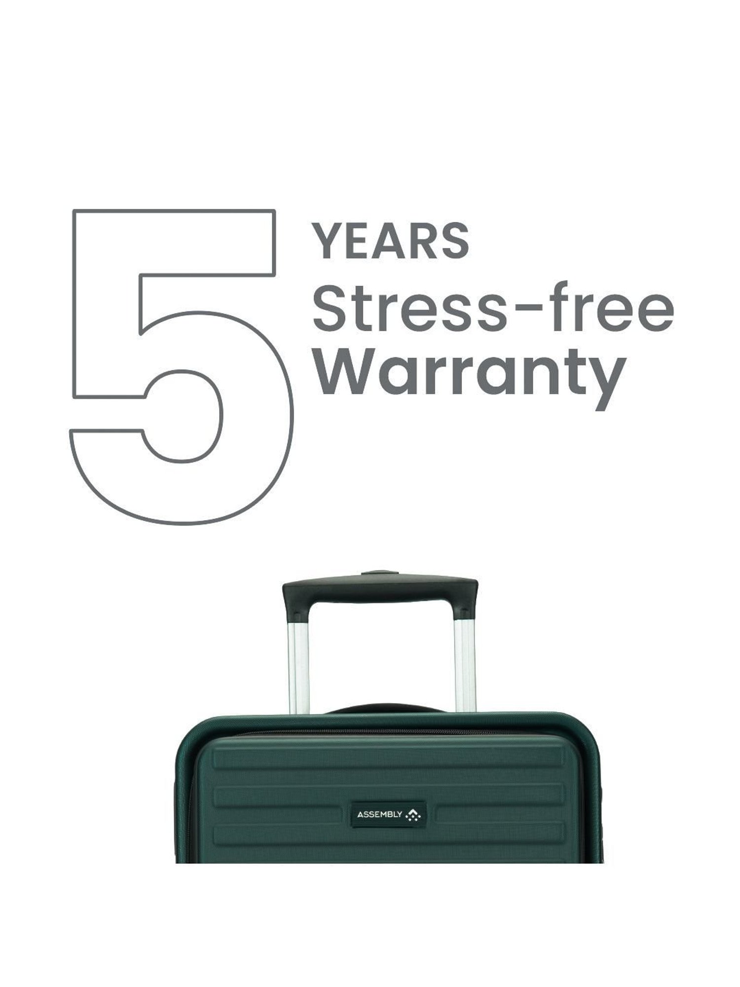 Assembly Green Textured Trolley Bag Set of 2 - 20 inch & 24 inch