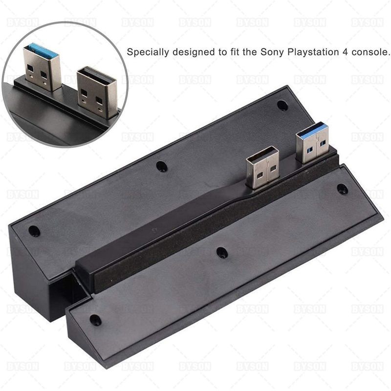 Ackmioxy 5 Port Hub for PS4, USB 3.0/2.0 High-Speed Expansion Hub Charger Controller Adapter Connector Compatible with Playstation 4 PS4 Gaming Console, Not for PS4 Slim, PS4 PRO